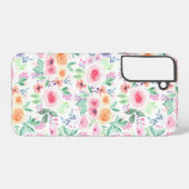 水彩花葉類 SAMSUNG GALAXYケース (裏面横)