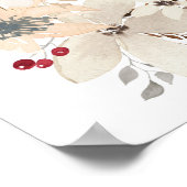 水彩花葬儀歓迎看板 - 24 x 36 ポスター (角)