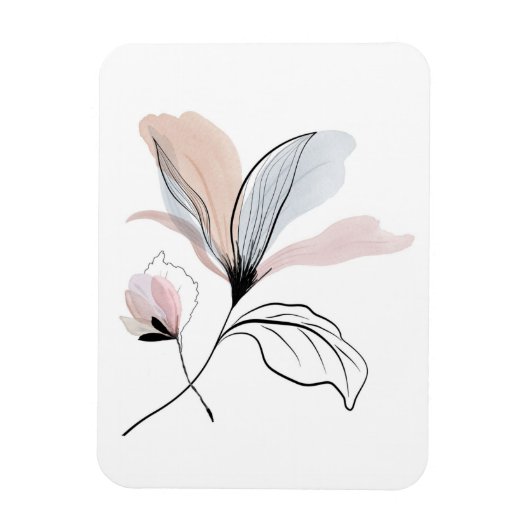 水彩花装飾用クッション マグネット (縦)