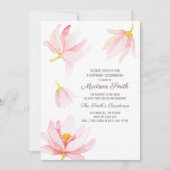 水彩花誕生会の招待 招待状 (正面)