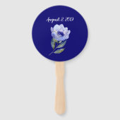 水彩花誕生日 ハンドファン (裏面)