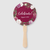 水彩花誕生日 ハンドファン (裏面)