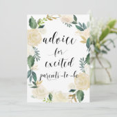 水彩花金ゴールドグリッターアドバイスfor Parents アドバイスカード (スタンド正面)