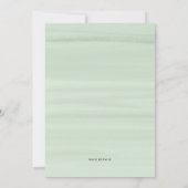 水彩花金ゴールドグリッター退職パーティー 招待状 (裏面)