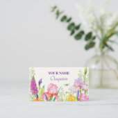 水彩花開花 名刺 (スタンド正面)