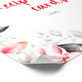 水彩花離れ花レシピ ポスター (角)