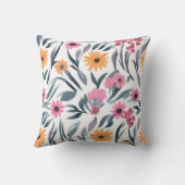 水彩花飾り クッション (裏面)