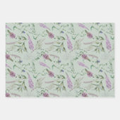 水彩花鳥包み紙シート ラッピングペーパーシート (正面2)