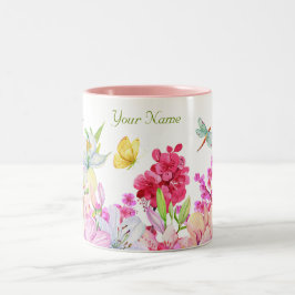 水彩花鳥園 ツートーンマグカップ