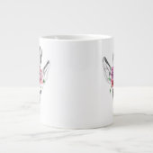 水彩花鹿 ジャンボコーヒーマグカップ (正面)