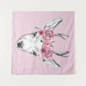 水彩花鹿 タペストリー (正面(横))