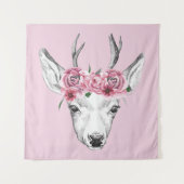 水彩花鹿 タペストリー (正面)