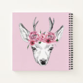 水彩花鹿 ノートブック (裏面)