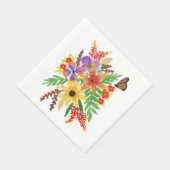 水彩花02 午餐用紙ナプキン スタンダードランチョンナプキン (角)