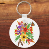 水彩花02 Keychain キーホルダー (正面)