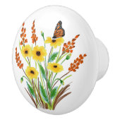 水彩花07カスタムセラミックノブ セラミックノブ (右)