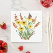 水彩花07ランチョンナプキンス紙 スタンダードランチョンナプキン (インサイチュ)