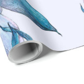 水彩花10 ラッピングペーパー (ロールコーナー)