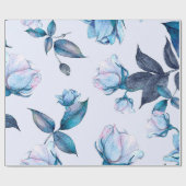 水彩花10 ラッピングペーパー (フラット)