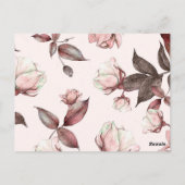 水彩花11 ポストカード (裏面)