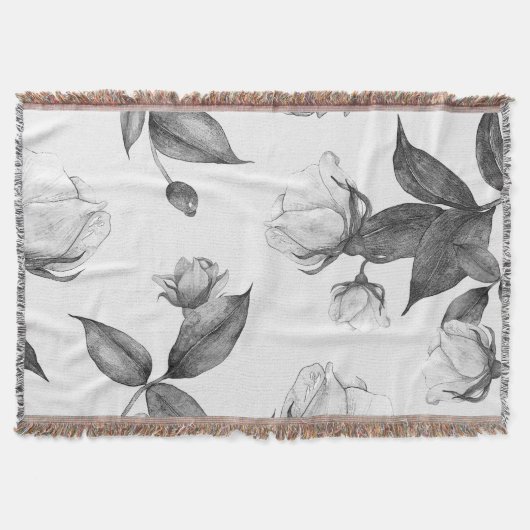 水彩花12 スローブランケット (正面)