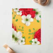 水彩花13 ノートカード (正面/裏面インサイチュ)