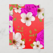 水彩花14 ポストカード (正面/裏面)