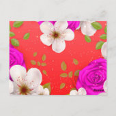 水彩花14 ポストカード (裏面)