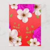 水彩花14 ポストカード (正面)