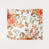 水彩花1 タペストリー (正面(横))