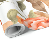 水彩花1 ラッピングペーパー (ロールコーナー)