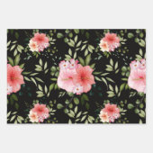 水彩花25 ラッピングペーパーシート (正面3)