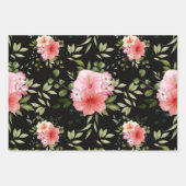 水彩花25 ラッピングペーパーシート (正面)