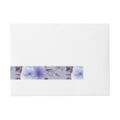 水彩花27 ラップアラウンド宛名ラベル (正面)