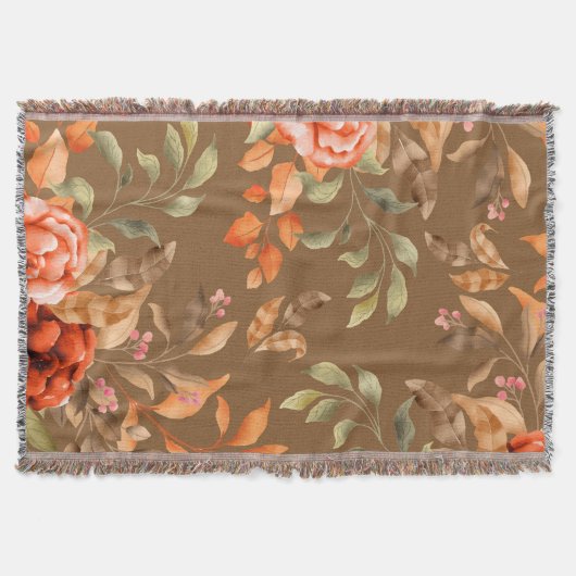 水彩花2 スローブランケット (正面)