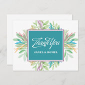 水彩花4 -サンキューカード サンキューカード (正面/裏面)