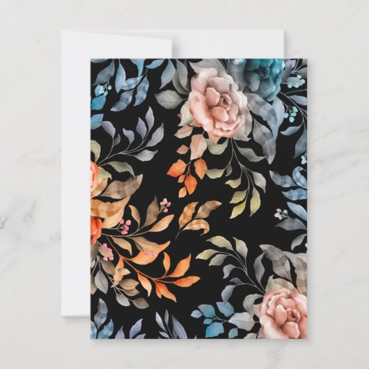 水彩花4 ノートカード (正面)