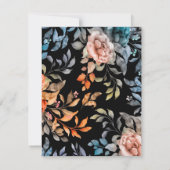 水彩花4 ノートカード (裏面)