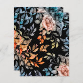 水彩花4 ノートカード (正面/裏面)