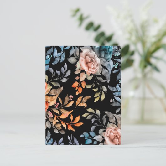 水彩花4 ポストカード (スタンド正面)