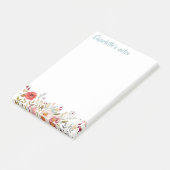 水彩花4 x 6スティッキーポストイットノート ポストイット (アングル)