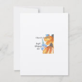 水彩花5 (4.25 x 5.5")フラットノートカード ノートカード (裏面)