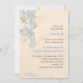 水彩花5 x 7 招待状 (正面)