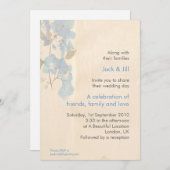 水彩花5 x 7 招待状 (正面/裏面)