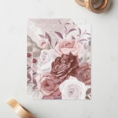 水彩花9 ノートカード (正面/裏面インサイチュ)