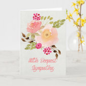 水彩花 – お見舞いカード付き カード (黄色い花)