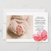 水彩花《キリスト教》洗礼式や命名式洗礼招待状 招待状 (裏面)