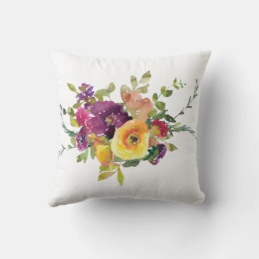 水彩花 クッション (裏面)