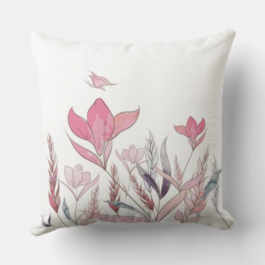 水彩花 クッション (裏面)