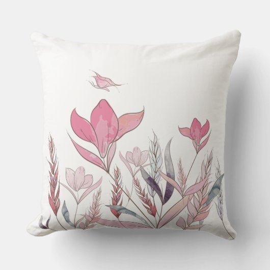 水彩花 クッション (正面)